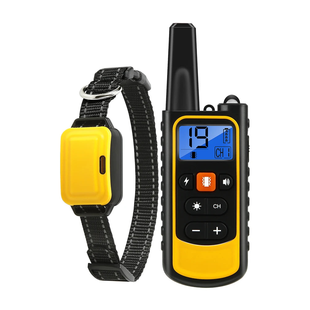 Coofull 800m Electric Waterproof Rechargeable Remote Control LED Pets Supply Products Smart USB Dog Training Collar