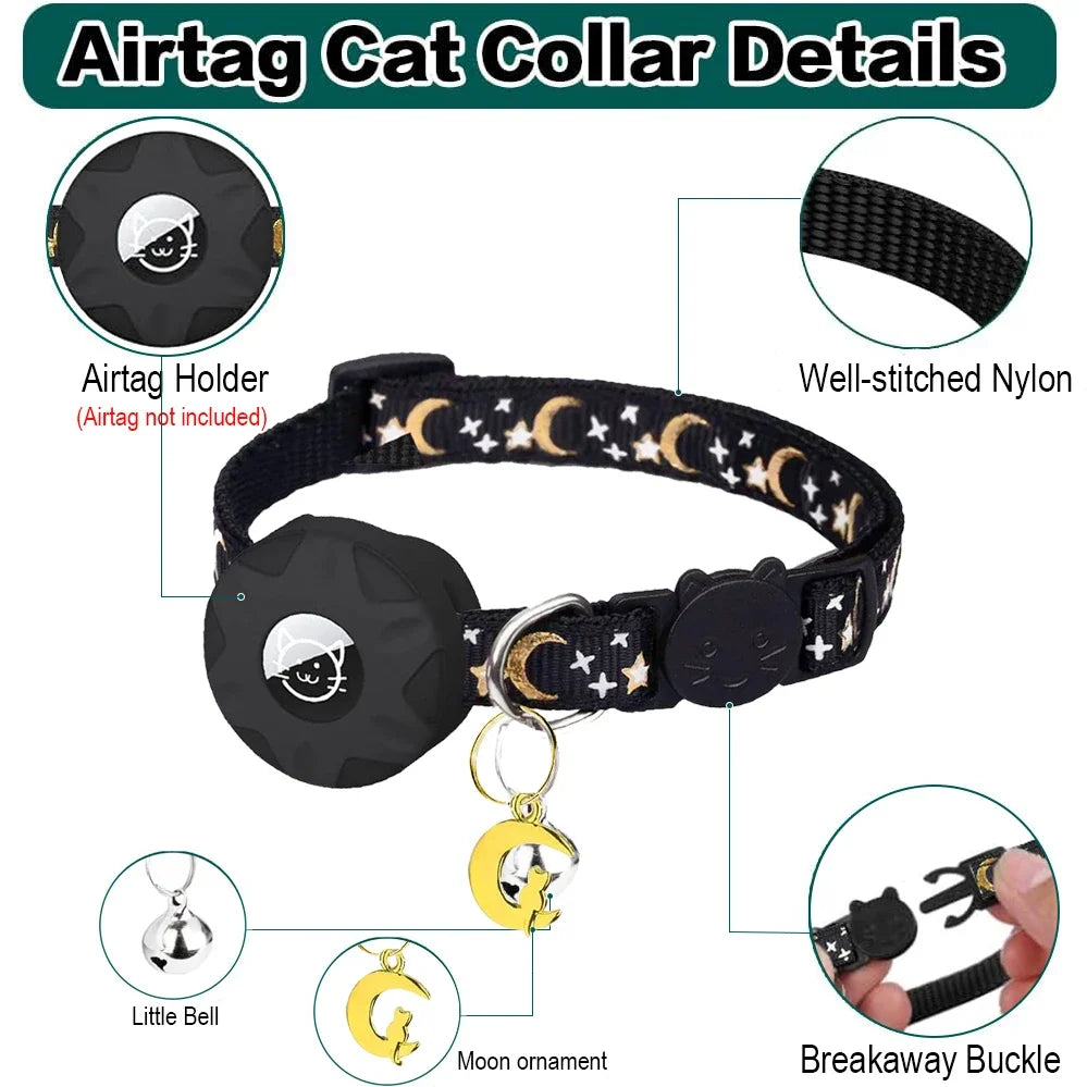 (NO Airtag) Airtag Pet collar protective case,bell,