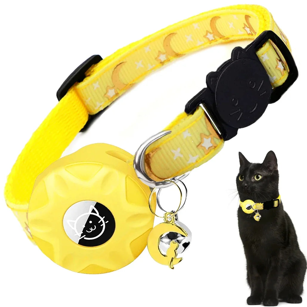 (NO Airtag) Airtag Pet collar protective case,bell,