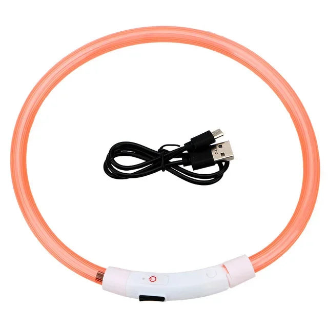 Pet Collar Luminous Usb Cat Dog Collar 3 Modes Led Light Glowing Loss Prevention Led Collar For Dogs Pet Dog Accessories