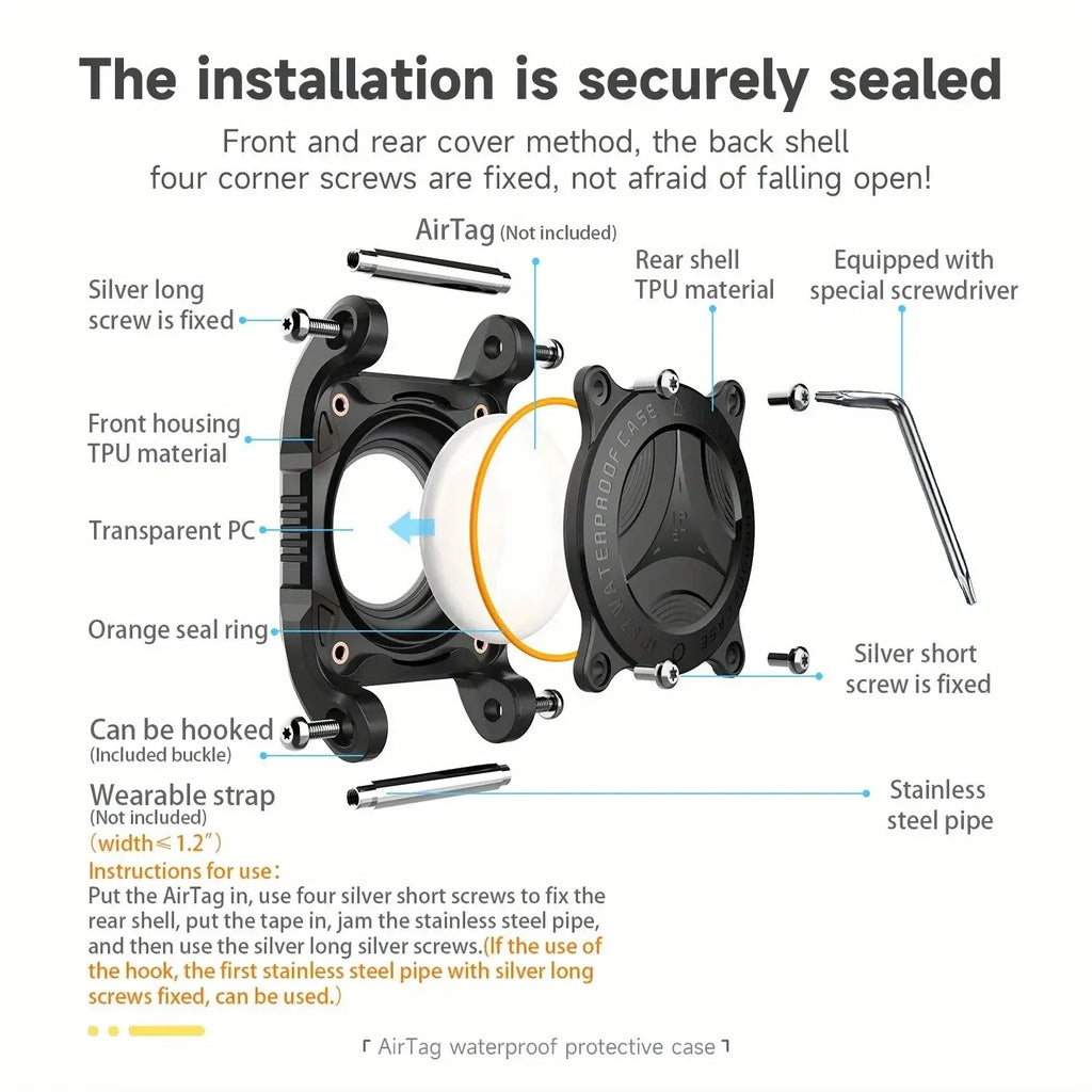 SMART WATERPROOF AIRTAG HOLDER FOR DOGS