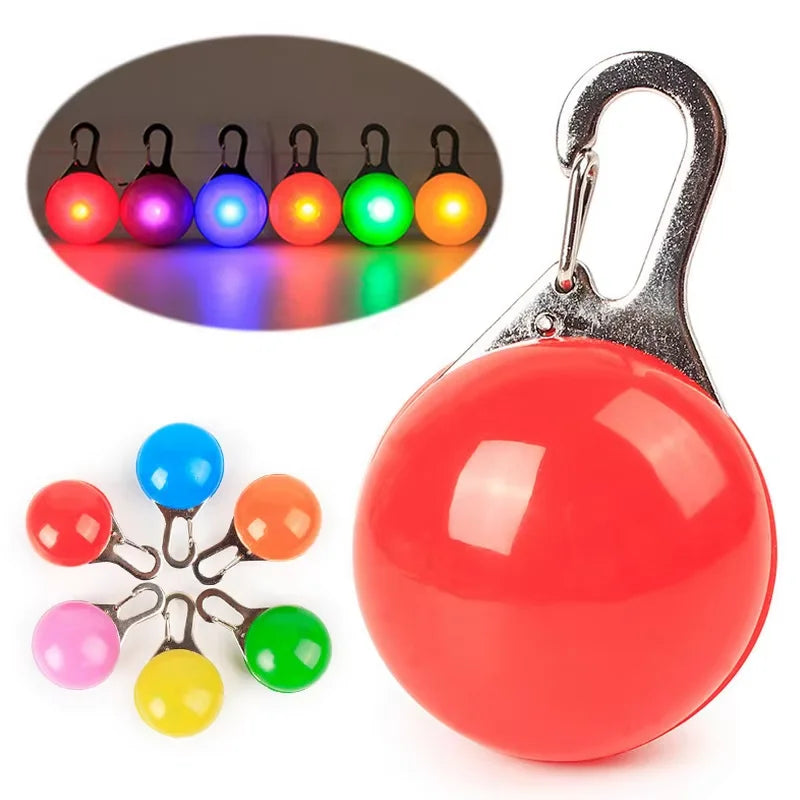 Led Luminous Dog Cat Collar Glowing Pendant Pet Leads Glow Accessories Bright Necklace Luminous Collar Night Safety Decoration