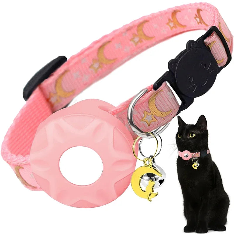 (NO Airtag) Airtag Pet collar protective case,bell,