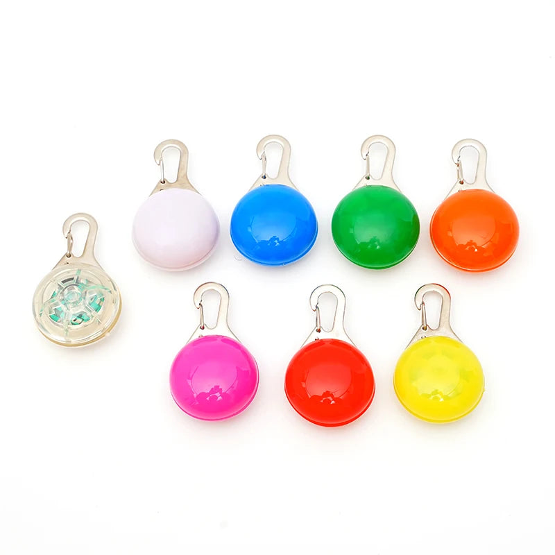Led Luminous Dog Cat Collar Glowing Pendant Pet Leads Glow Accessories Bright Necklace Luminous Collar Night Safety Decoration