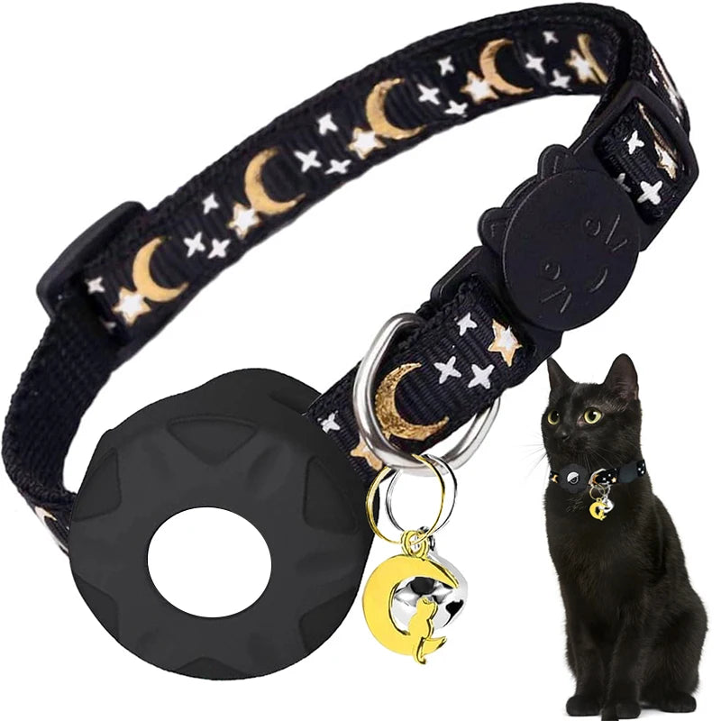 (NO Airtag) Airtag Pet collar protective case,bell,