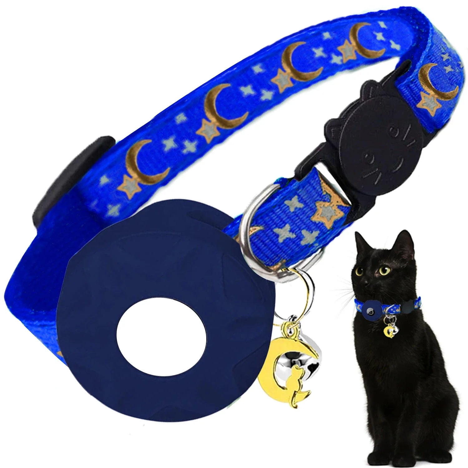 (NO Airtag) Airtag Pet collar protective case,bell,