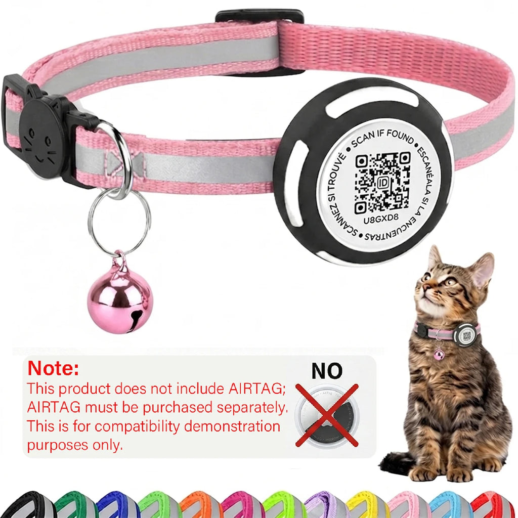 Air Tag Pet Collar with Airtag Holder（No Airtag）