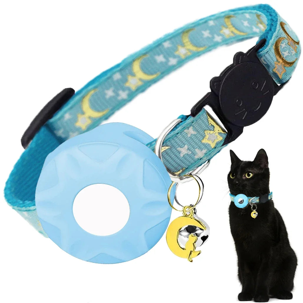 (NO Airtag) Airtag Pet collar protective case,bell,