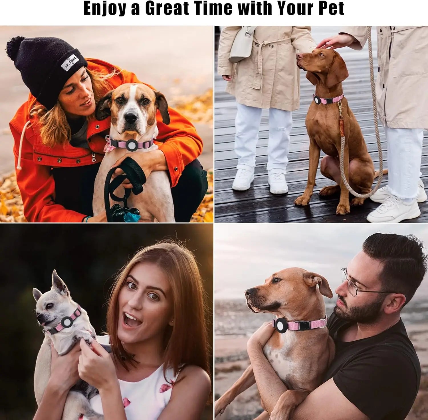 AIR TAG Collar Holder for Small Dogs