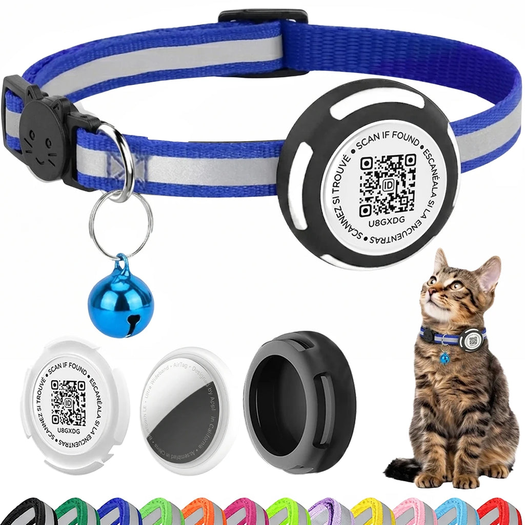 Air Tag Pet Collar with Airtag Holder（No Airtag）